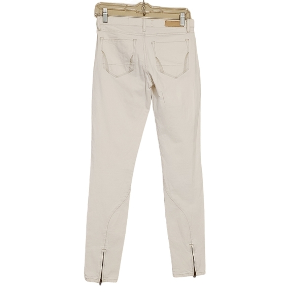 All Saints Spitalfields | Women's Ivory Skinny Jeans With Ankle Zipper (Size 25) - Picture 11 of 11